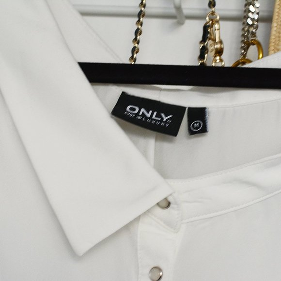 ONLY White Chiffon Cut Out Blouse - Picture 5 of 9